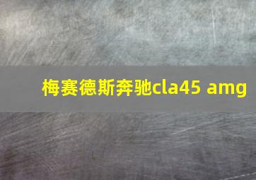 梅赛德斯奔驰cla45 amg